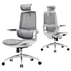 SIHOO M59AS Ergonomic Office Chair, High Dual Back Computer Chair with 3D Flip Armrests Headrest, Adaptive Dynamic Lumbar Support , Desk Chairs 300lb