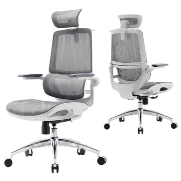 SIHOO M59AS Ergonomic Office Chair, High Dual Back Computer Chair with 3D Flip Armrests Headrest, Adaptive Dynamic Lumbar Support , Desk Chairs 300lb