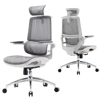 SIHOO M59AS Ergonomic Office Chair, High Dual Back Computer Chair with 3D Flip Armrests Headrest, Adaptive Dynamic Lumbar Support , Desk Chairs 300lb