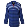 thumbnail image 1 of Boys Cotton Striped Long Sleeve Polo Rugby Shirt - Narrow Stripes - Size 12, 1 of 7