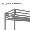 thumbnail image 3 of DHP Miles Twin over Futon Metal Bunk Bed with Ladder for Kids, 3 of 9