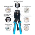 thumbnail image 1 of RJ45 Network Crimper 10P 8P 6P 4P Crimping Tools Stripper for RJ45 RJ11 RJ12 RJ50 Connector Ethernet Cable, 1 of 5