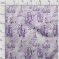 thumbnail image 2 of oneOone Tissu Violet en Polyester Spandex Imprimés Nautiques Tissu pour Robe Tissu Imprimé Tissu au Mètre 56 Pouces de Large, 2 of 3