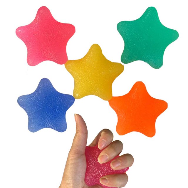 stanreset 5pcs Silicone Grip Strength Training Ball for Hand Finger Strength Exercise Stress Relief Decompression Ball Fitness Equipment