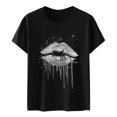thumbnail image 4 of Birdeem Womens Fashion Printed Round Neck Short Sleeve T-Shirt Blouse Loose Tops, 4 of 12