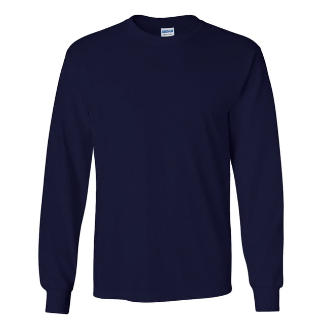 Gildan T-Shirt à Manches Longues Uni à Col Ras du Cou Ultra Cotton pour Hommes