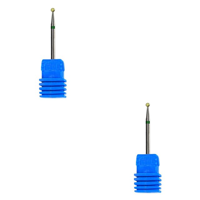 QualitChoice Ceramic Nail Grinding Drill Bit Gel Removal Manicure Polishing Tool No.03 2Set