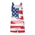 thumbnail image 5 of Penkiiy Combinaison Sans Manches à Imprimé Drapeau des États-Unis pour Femme, Polyester, Multicolore, m, 5 of 5