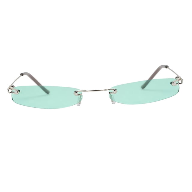 Small Lens Sunglasses UV400 Designer Glasses for Unisex Driving Outdoors , Green, as described