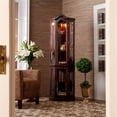 thumbnail image 2 of Meuble SEI Armoire de Coin Éclairée en Acajou pour Curiosités, 2 of 9