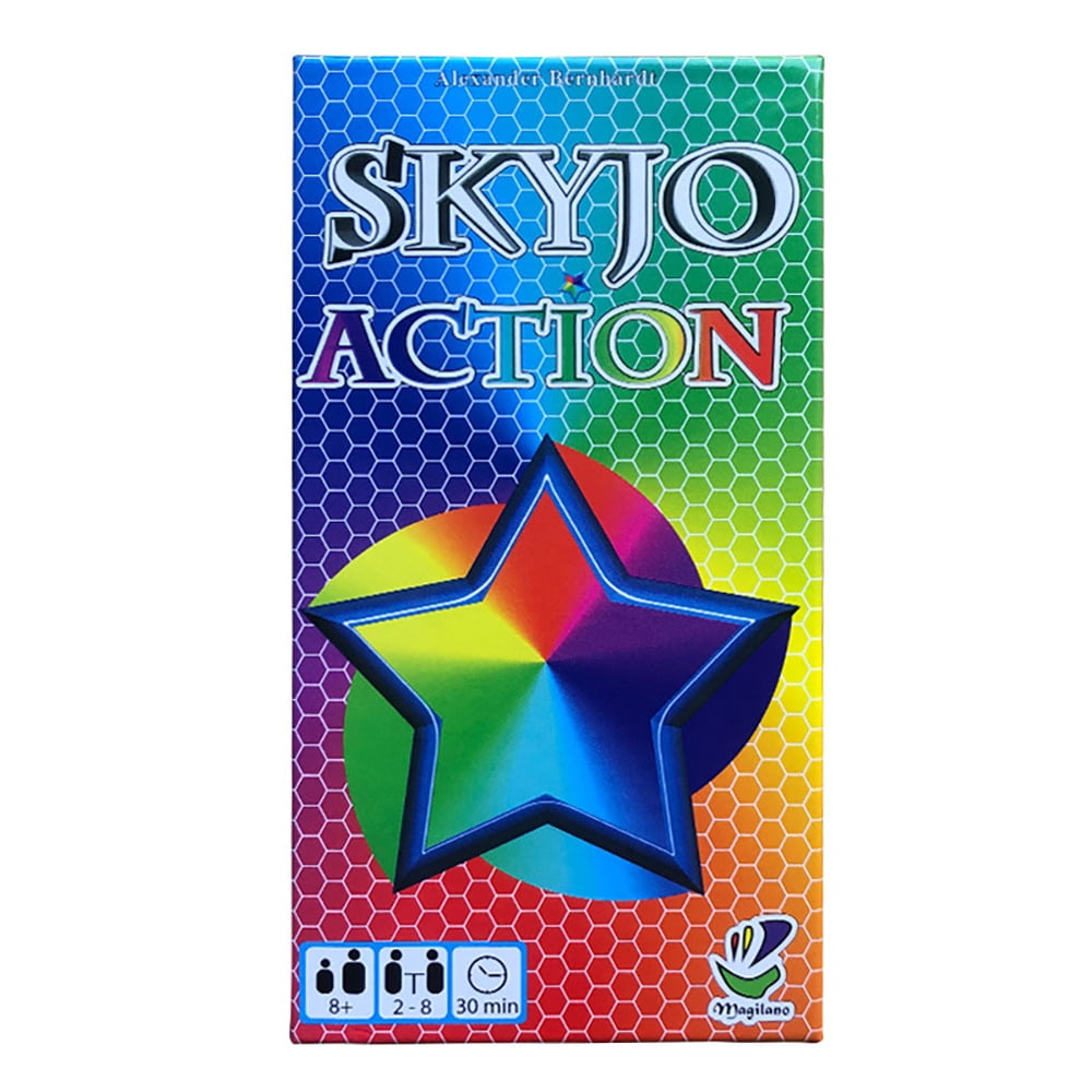 English version SKYJO action card game casual party board game chess and card toy card game
