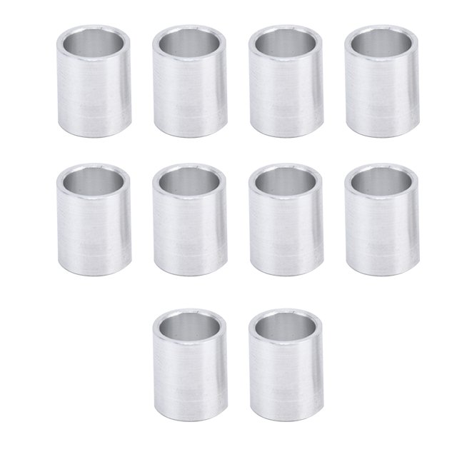 Entretoises Non Filetées, Remplacement Facile des Raccords de Support Structurel Léger 10Pcs Entretoise en Alliage d'Aluminium Non Fileté ID 10mm 8mm pour Pièce à Usiner Raccordant 12mm