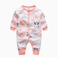 thumbnail image 1 of TZEWGL Long Sleeve Print Bodysuit For Newborn Playsuit For Kid Summer Holiday size 3-6M, 1 of 2
