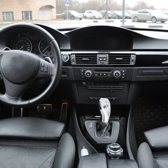 Steering Lever Cover Decorative, Fashionable Texture Lever Trim Cover for 5 Series E60 E61 2003-2010, Exquisite Style, Easy Installation