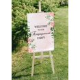thumbnail image 5 of Darling Souvenir MADE WITH LOVE Pink Rose Theme,WelcomeSignLarge Decorative PosterWelcomeTo Our Engagement Poster For Easel Party Collection- 18x12, 5 of 5