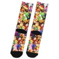 thumbnail image 2 of Nintendo Mario Bros. Chaussettes Montantes Sublimées de Qualité Supérieure pour Photo de Groupe Collage, 2 of 2