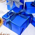 thumbnail image 3 of Firefly Hope 17 Inches X 9.84 Feet Blue Matte Metallic Wrapping Paper, Solid Color for Birthdays, Weddings & DIY Bouquets, 3 of 5