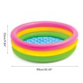 thumbnail image 2 of CUITING Rainbow-Colored Inflatable Swimming Pool for Babies & Kids - 60/90/120 cm Diameter - PVC Material - Perfect for Safe  Fun Water Play Indoors or Outdoors, 2 of 8