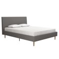 thumbnail image 1 of Mr. Kate Daphne Upholstered Bed, Full, Light Gray Velvet, 1 of 9