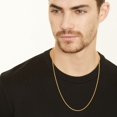 thumbnail image 4 of KISPER 18k Gold Over Stainless Steel 2mm Thin Hip Hop Rope Chain Necklace, 16 inch, 4 of 6