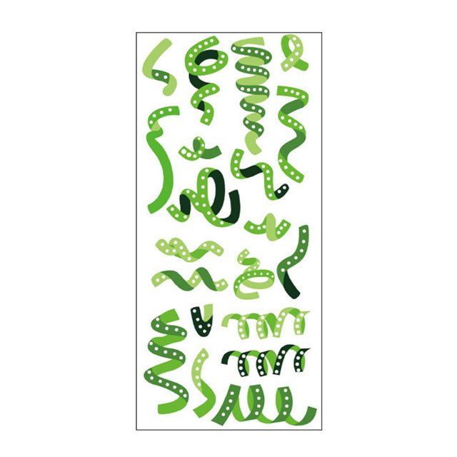 PEONAVET Decorative Stickers Ribbon Colorful Stickers Diy Photo Decoration Stickers Pvc Stickers