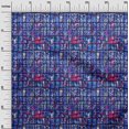thumbnail image 3 of oneOone Georgette Viscose Blue Fabric Abstracts Craft Projects Decor Fabric Printed By The Yard 42 Inch Wide, 3 of 4