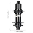 thumbnail image 4 of mmirethe Levier de Dégagement d'Arbre de Roue Fabrication Réduction de Friction Fournitures de Cyclisme Installation Pratique Moyeu de Roulement en Alliage d'Aluminium Noir/148*12MSXM390, 4 of 9