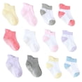 thumbnail image 4 of mmirethe 6 Pcs Bas Chaussettes pour Enfants avec Belle Élasticité Port Confortable Style Simple Bonne Fabrication Bas Garder le Rampement Couleur Mélange Pur Fille 12-14, 4 of 6