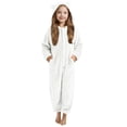 thumbnail image 1 of Pyjama d'Hiver pour Filles Combinaison à Capuche à Manches Longues pour Filles Pyjama Uni pour Chaleur Hivernale Décontractée Combinaison à Manches Longues, 1 of 6