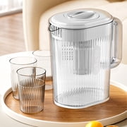 TopLLC Household Cold Water Kettle High Temperature Large Capacity Household Cold Water Cup Refrigerator Herbal Tea Pot Pot Beverage Barre Cold Water Bottle