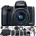 thumbnail image 1 of Canon EOS M50 Appareil Photo Sans Miroir 24,1 Mpx + Objectif 15-45 mm Ensemble Kit 32 Go (Modèle International), 1 of 7
