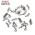 thumbnail image 3 of 50Pcs Stainless Steel Fly Fishing Snap Hooks / Links / Connectors Quick Change, 3 of 4