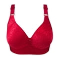 thumbnail image 3 of Qertyioot Women's Solid Color Comfortable Hollow Out Bra Underwear, 3 of 3