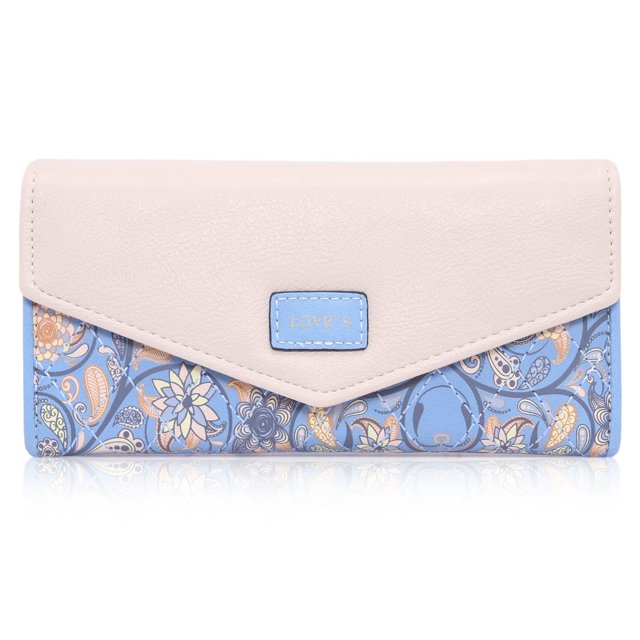 Elegant Flower Pattern Fresh Fashion Sweet Elegant Ladies Wallet Purse