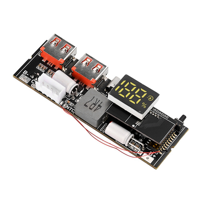 Module de Puissance Double Port TYPE C, Circuit Imprimé de Charge 18650, Carte Mère DIY 3S 65W