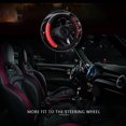 thumbnail image 3 of Baohd PU Leather Car Steering Wheel Glove Protector Cover Universal 15 UK Random Black Red 1Set, 3 of 6