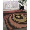 thumbnail image 3 of Ahgly Company Tapis d'Intérieur Lavable à la Machine, Carré, Transitionnel, Brun Pâle, Tapis de Zone, 3 Pieds Carré, 3 of 7