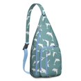thumbnail image 1 of Great White Shark Attack Print Sling - Dramatic Ocean Scene Design, 1 of 4