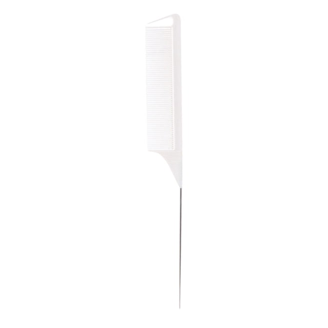 EARKITY Hair Rat Tail Combs, Parting Rattail, Teasing Fine Tooth Comb, Metal Hair Pick Detangling, Heat Resistant Carbon Fiber Teasing Comb, and Stainless Steel Pintail