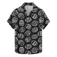 thumbnail image 3 of VBTAPA Mens Spring Shirts Happy Easter Day Rabbit Eggs Print Button Down Shirt Short Sleeve Hawaiian Beach Party Tops Lightning Sales Today Multicolor XXXXL, 3 of 6