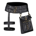 thumbnail image 5 of ziyahi Goth Rock Steampunk Punk Rivet Waist Leg Bag Hip Motorcycle Messenger Pack, 5 of 5