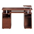 thumbnail image 3 of Scranton & Co Transitional Wood Computer Desk with Keyboard Tray in Mahogany, 3 of 8