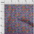 thumbnail image 1 of oneOone Cotton Flex Fabric Chevron Ikat Printed Fabric 1 Yard 40 Inch Wide, 1 of 4
