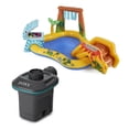 thumbnail image 1 of Intex 120V Electric Air Pump & Intex Inflatable Dinosaur Play Center Kids Pool, 1 of 12