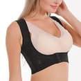 thumbnail image 4 of JFHHQ Women's X-Shaped Back Support Bra for Posture Correction and Lifting Front Closure Design M Black, 4 of 6
