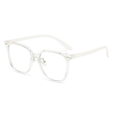 Square blue light glasses men and women UV blocking computer glasses transparent lens glasses