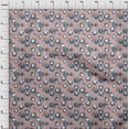 thumbnail image 4 of oneOone Rayon Light Peach Fabric Asian Japanese Koi Fish with Abstract Flower Craft Projects Decor Fabric Printed by The Yard 56 Inch Wide, 4 of 4