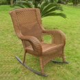 thumbnail image 3 of International Caravan San Tropez Resin Wicker Patio Rocker-Mocha, 3 of 3