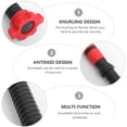 thumbnail image 2 of KAKOWELY Dumbbell Bar 2pcs 50cm Dumbbell Bars Dumbbell Handles Weight Lifting Spinlock Collar Set with 4pcs Nuts for Gym Barbells Dumbbell Bars Strength Training (Random Color), 2 of 5