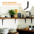 thumbnail image 4 of SHISUYAN 4pcs Wall Mounted Shelf Brackets Heavy Duty Brackets Wall Rack Support Brackets, 4 of 8